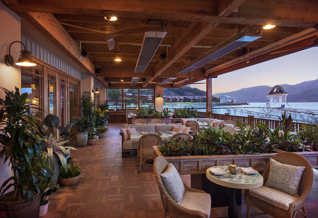 the bungalow kitchen tiburon by michael mina first floor outdoor patio seating