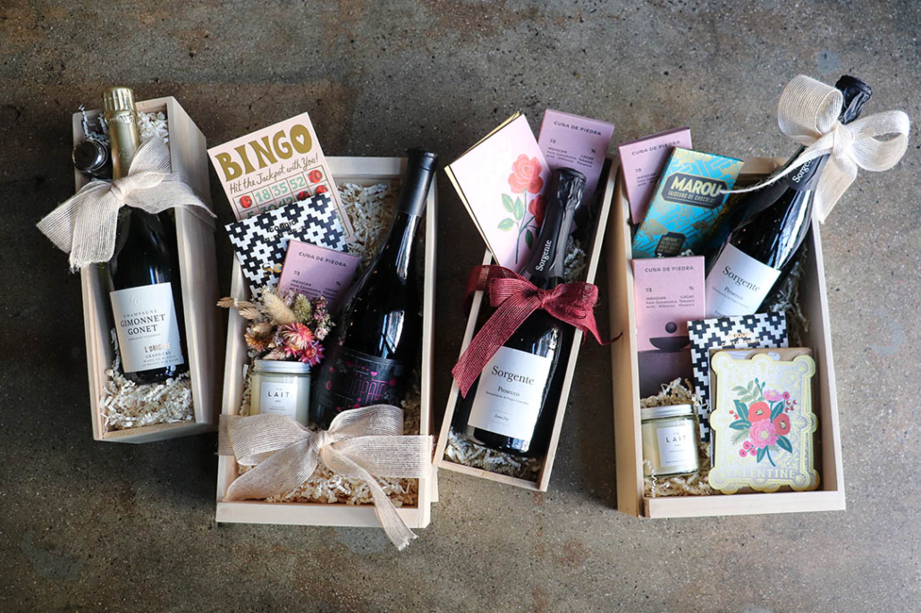 Esters Wine Shop & Bar valentines day gift box