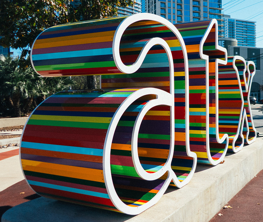 best austin hotels for sxsw atx sign