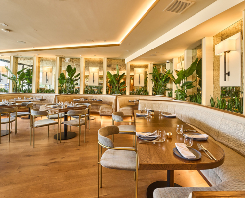 melroseplace los angeles restaurant dining room hillside