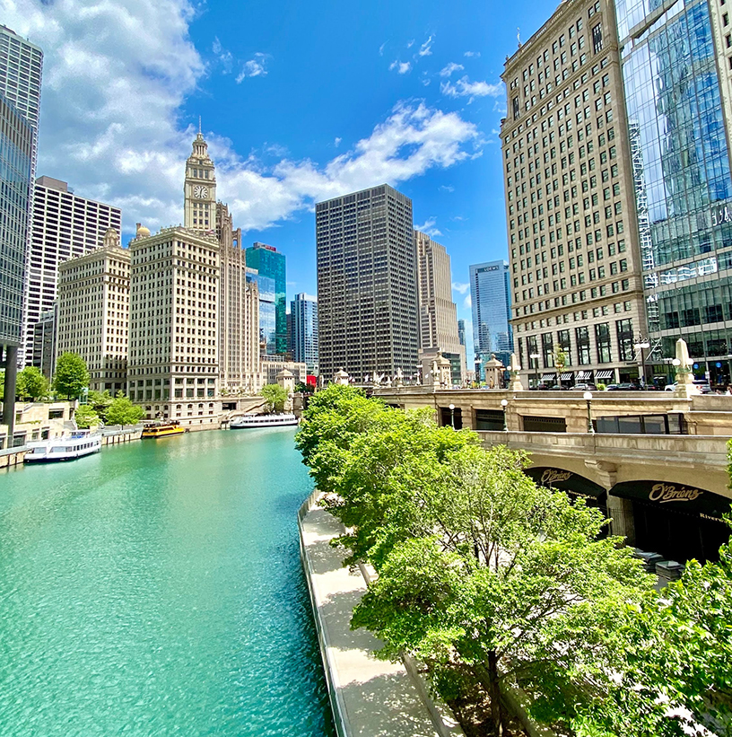 chicago view of the river