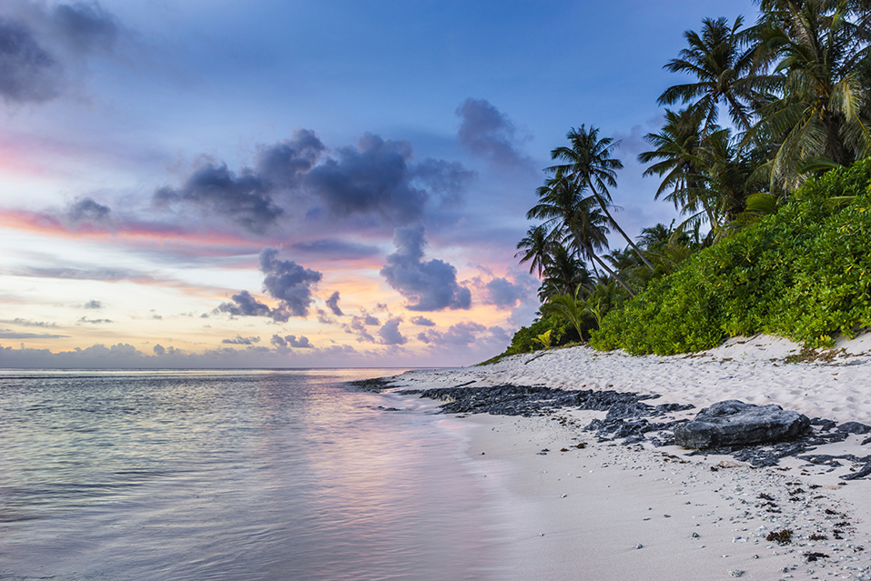 jamaica private beach at sunset
