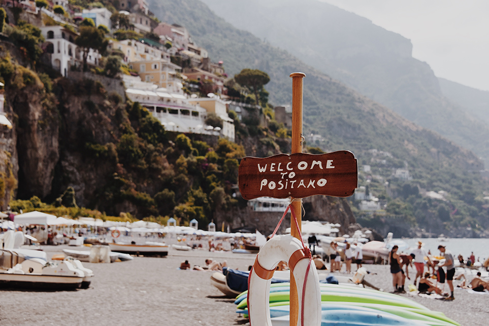 welcome to positano amalfi coast italy