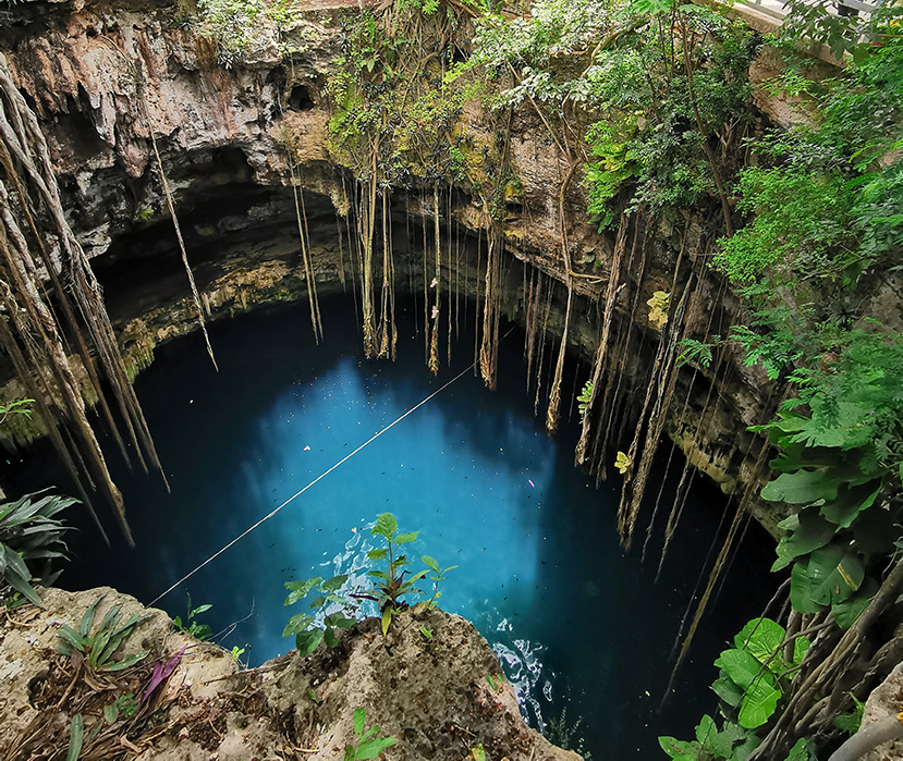 Ik Kil Cave pool mexico