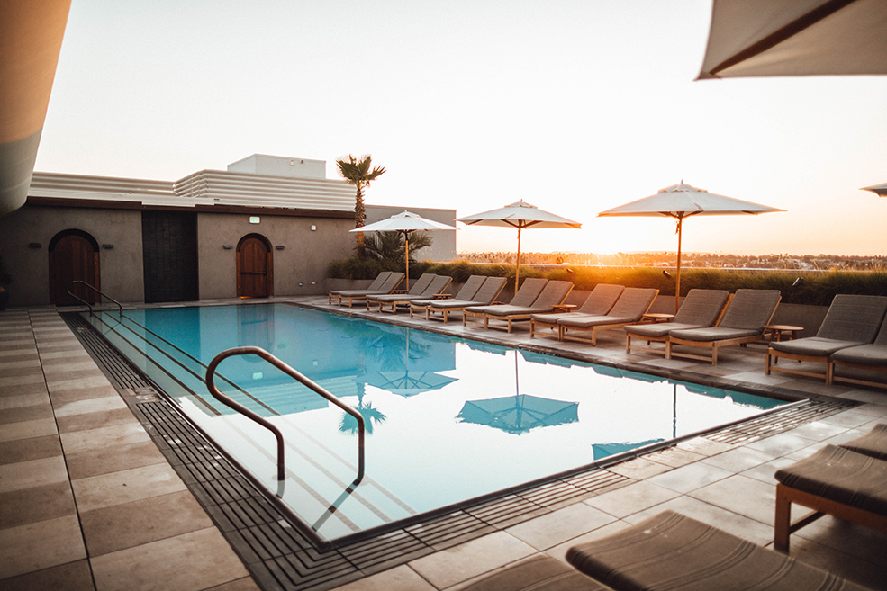 pools los angeles proper santa monica