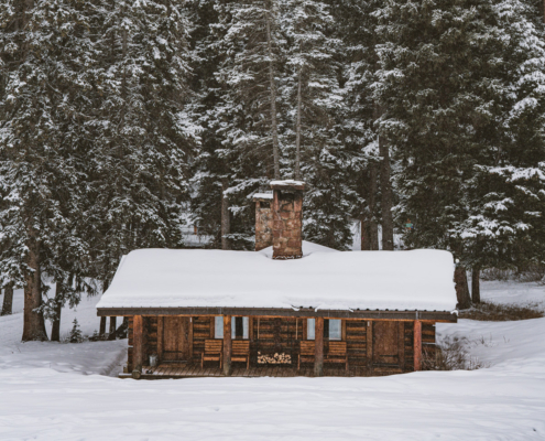 lone mountain ranch cabins snow