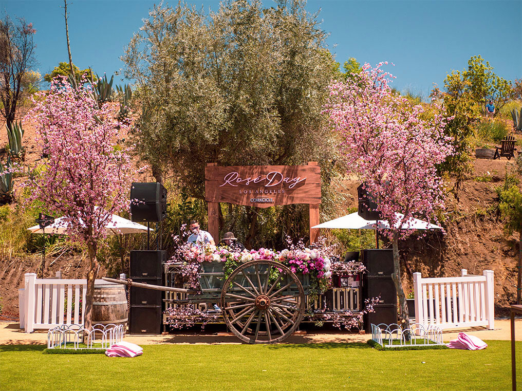 rose day los angeles calabasas decor