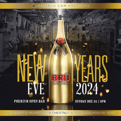 bru craft & wurst nye 2024 philly new years eve events philadelphia