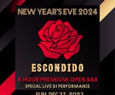 escondido nyc nye 2024 new years eve events