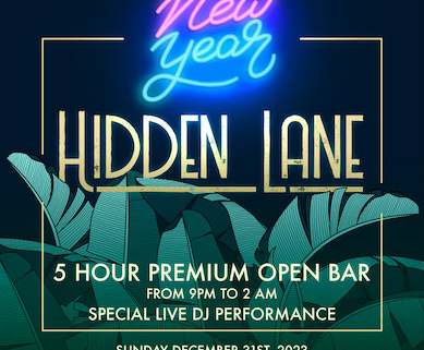 hidden lane nyc nye 2024 new years eve events