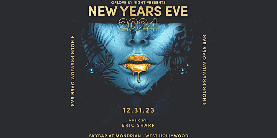 skybar nye 2024 new years eve mondrian los angeles events