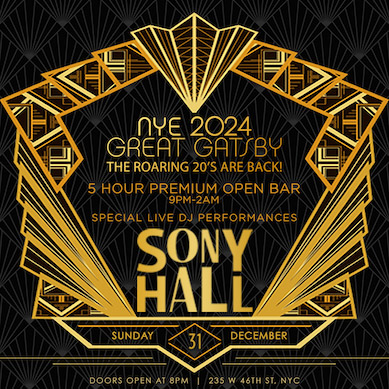 sony hall nye 2024 new years eve events nyc