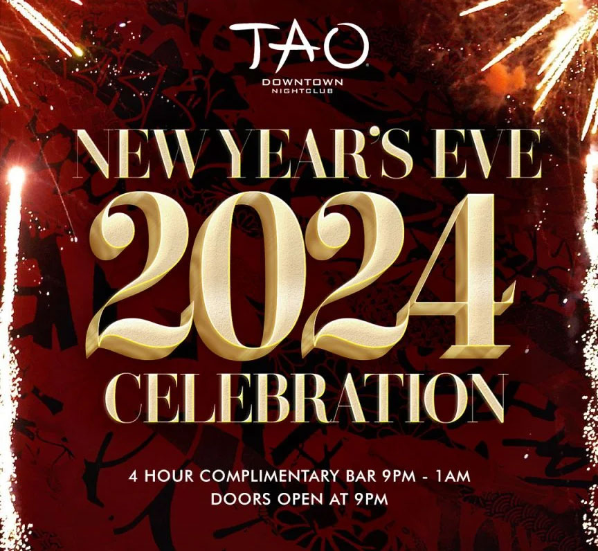 tao downtown nye 2024 new years eve nyc events