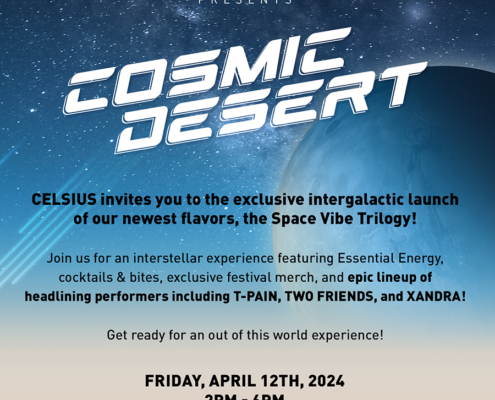 celsius cosmic desert coachella parties 2024 t pain two friends xandra