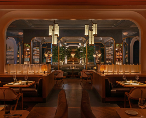 dining room at Bourbon Steak New York