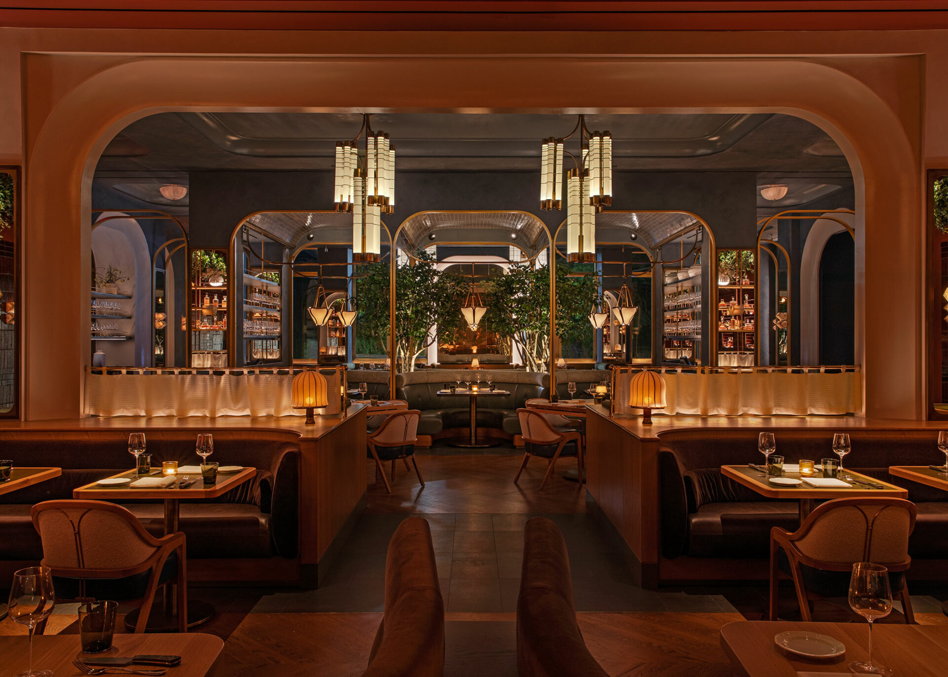 dining room at Bourbon Steak New York