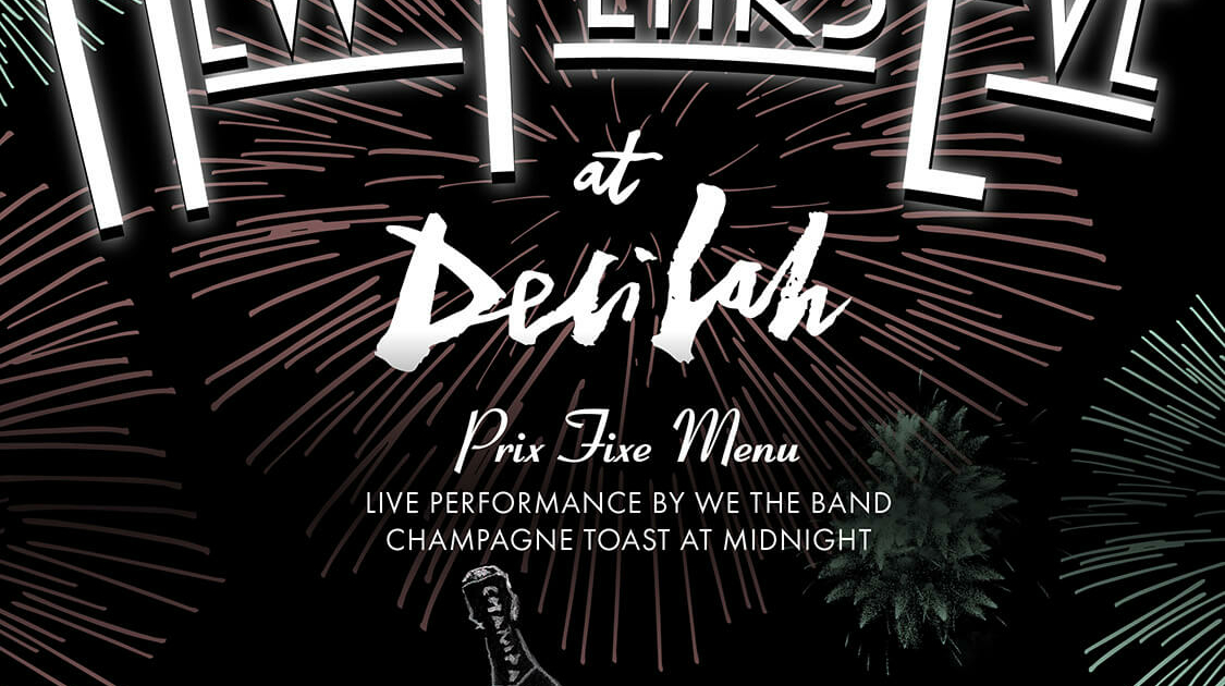 delilah la nye 2025 new years eve dinner los angeles