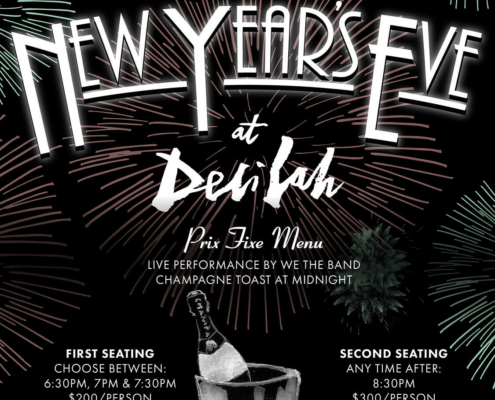 delilah la nye 2025 new years eve dinner los angeles