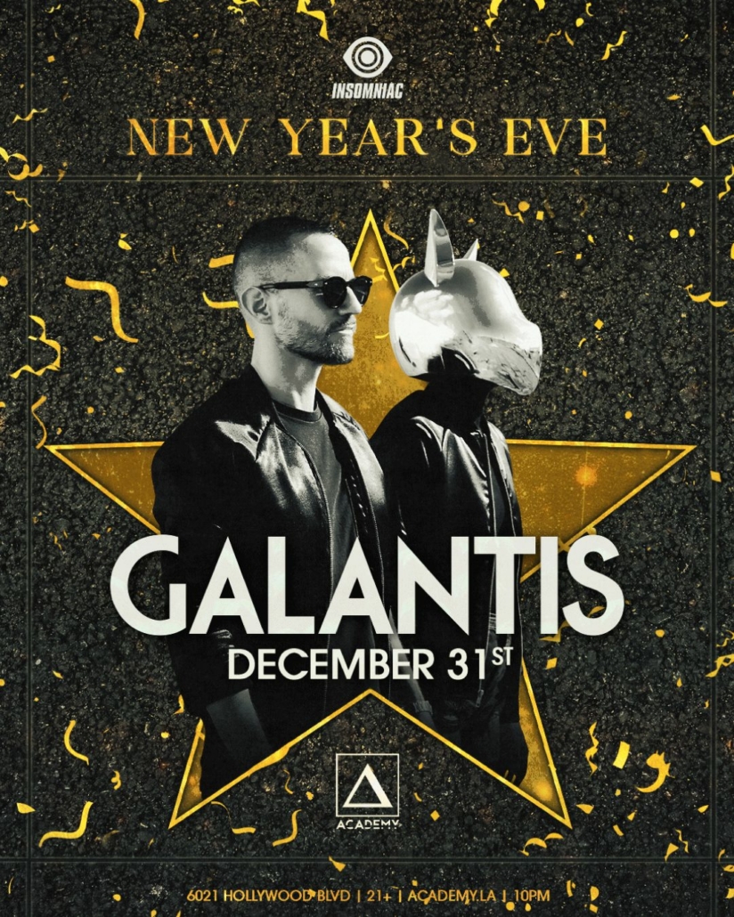 academy la nye 2025 new years eve galantis los angeles