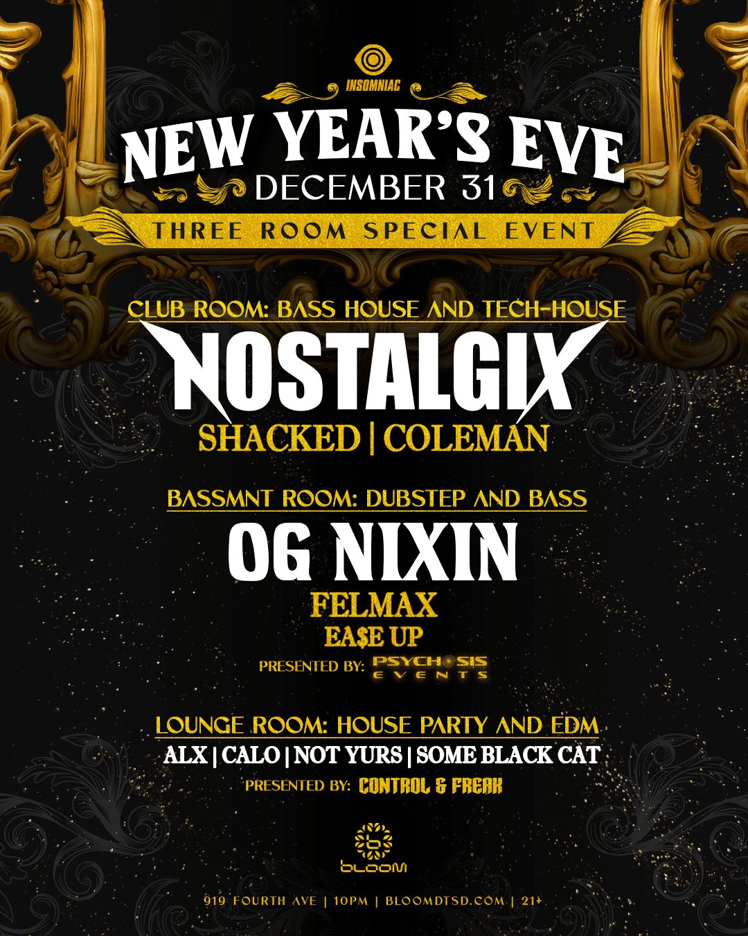 bloom sd nye 2025 new years eve san diego nostalgix
