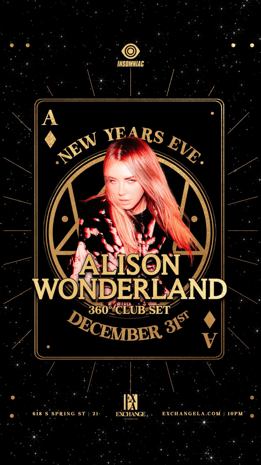 exchange la nye 2025 new years eve alice wonderland