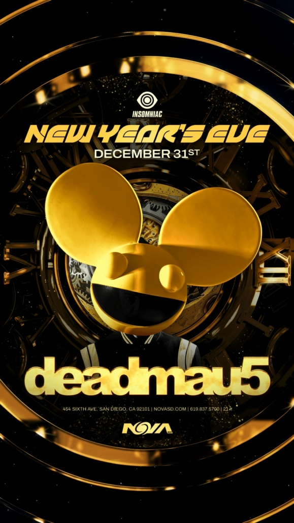 nova sd nye 2025 new years eve san diego deadmau5