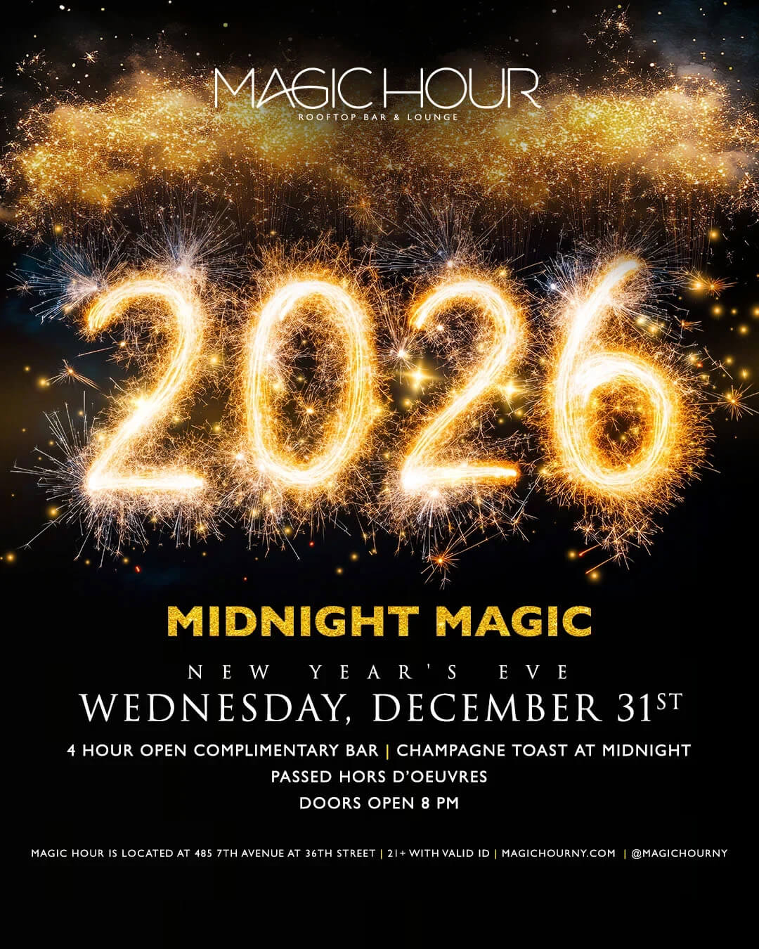 magic hour nye 2026 nyc moxy hotel rooftop new years eve